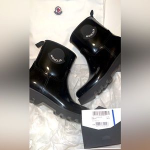 Moncler Ginette Logo Waterproof Rain Boot (Women)